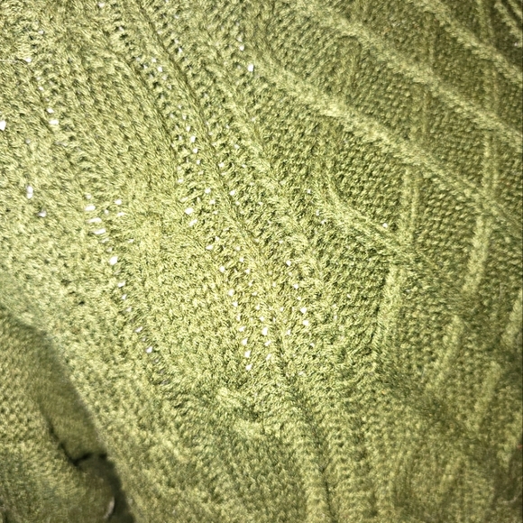 GREEN Turtle Neck Sweater Dress - Picture 5 of 7